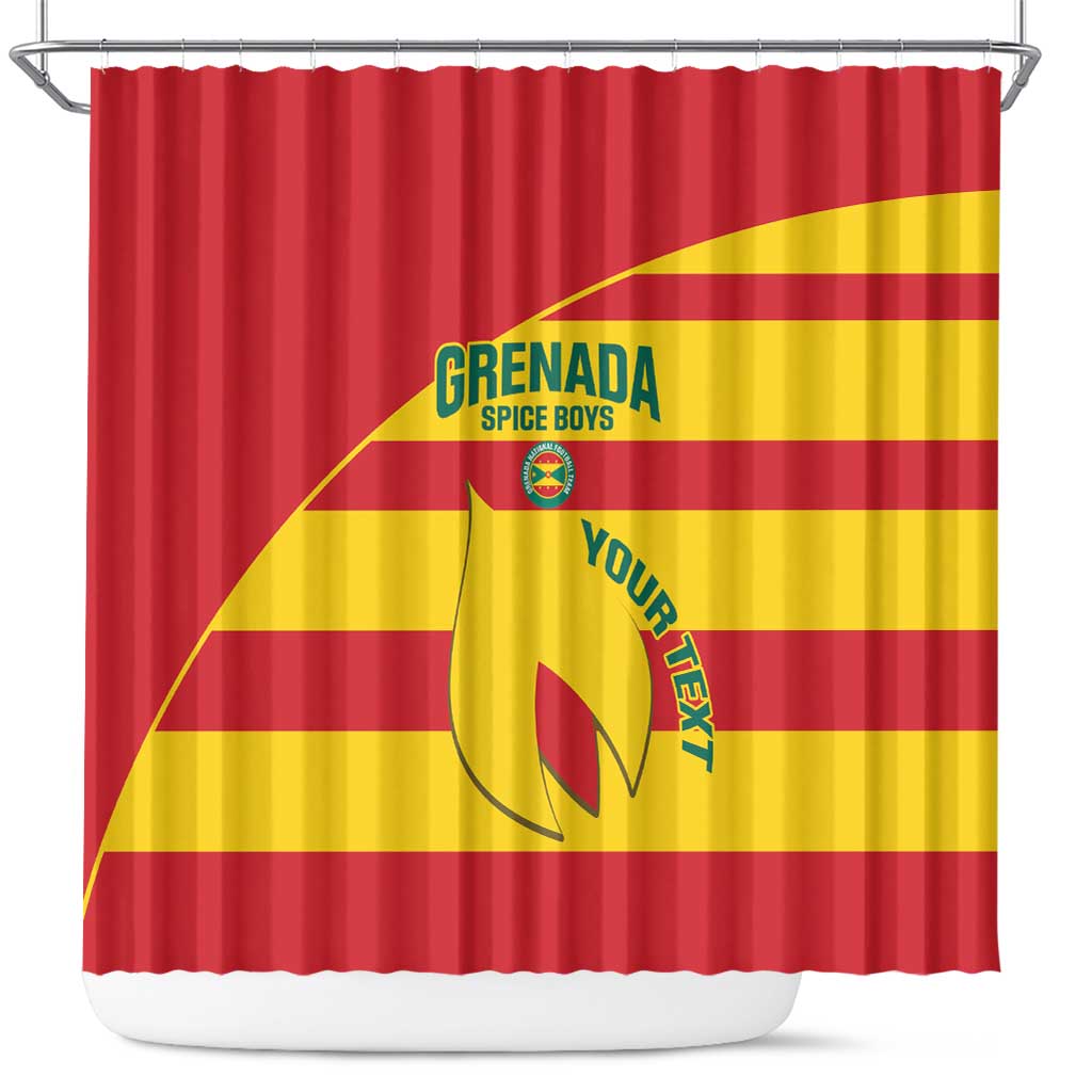 Custom Grenada Football Shower Curtain Go Spice Boys