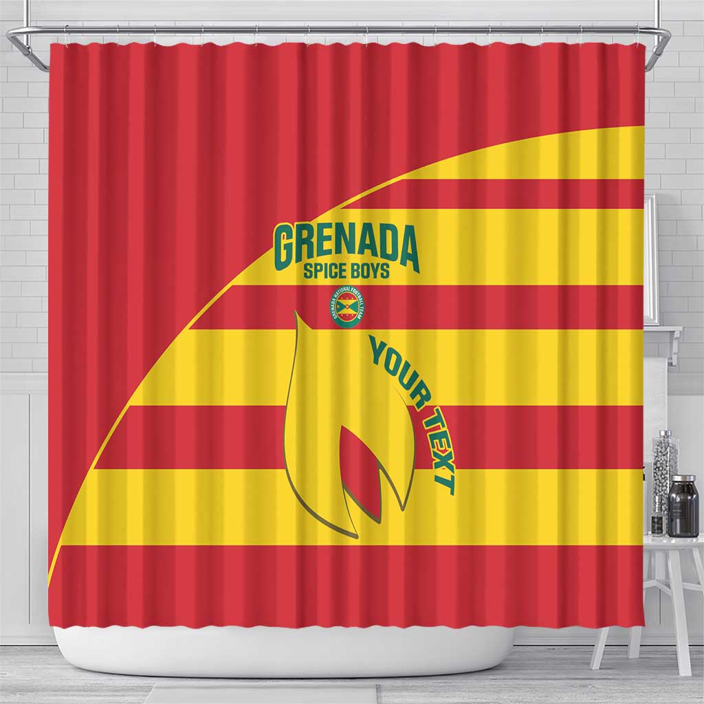 Custom Grenada Football Shower Curtain Go Spice Boys