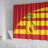 Custom Grenada Football Shower Curtain Go Spice Boys