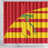 Custom Grenada Football Shower Curtain Go Spice Boys