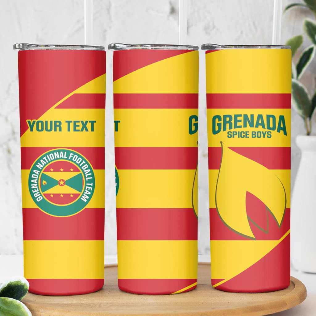 Custom Grenada Football Skinny Tumbler Go Spice Boys - Wonder Print Shop
