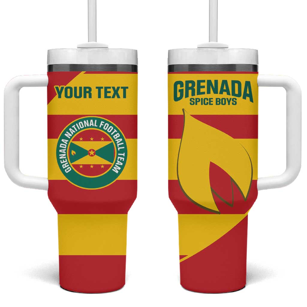 Custom Grenada Football Tumbler With Handle Go Spice Boys - Wonder Print Shop