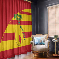 Custom Grenada Football Window Curtain Go Spice Boys - Wonder Print Shop