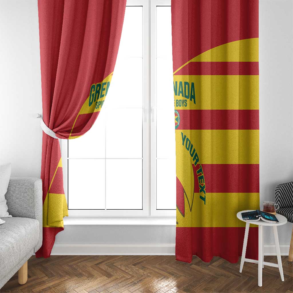 Custom Grenada Football Window Curtain Go Spice Boys - Wonder Print Shop