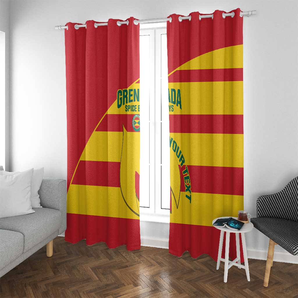 Custom Grenada Football Window Curtain Go Spice Boys - Wonder Print Shop