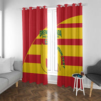 Custom Grenada Football Window Curtain Go Spice Boys - Wonder Print Shop