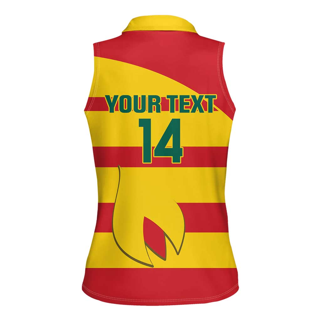 Custom Grenada Football Women Sleeveless Polo Shirt Go Spice Boys - Wonder Print Shop