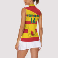 Custom Grenada Football Women Sleeveless Polo Shirt Go Spice Boys - Wonder Print Shop