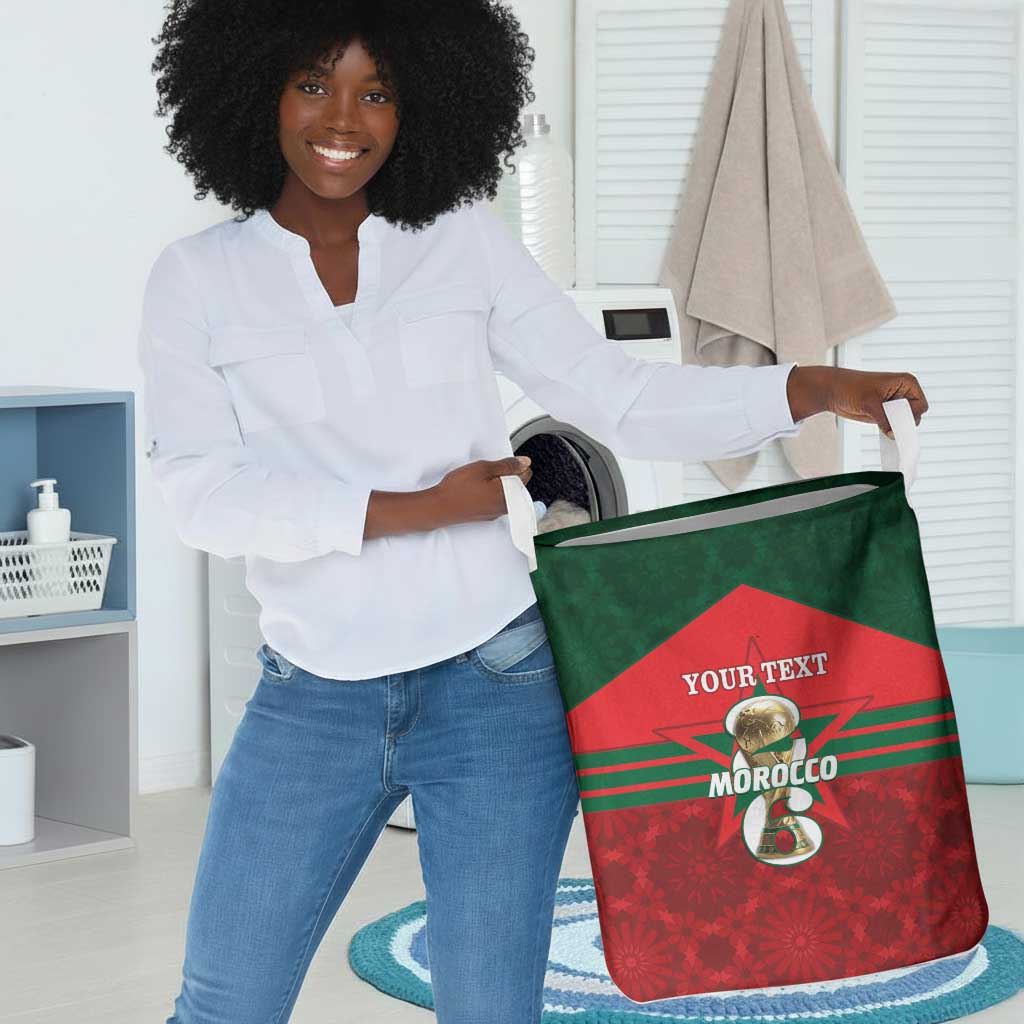 Personalized Morocco Football Laundry Basket 2026 Come On Atlas Lions - Wonder Print Shop