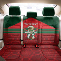 Personalized Morocco Football Back Car Seat Cover 2026 Come On Atlas Lions - Wonder Print Shop