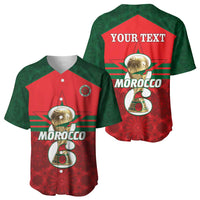 Personalized Morocco Football Baseball Jersey 2026 Come On Atlas Lions LT14