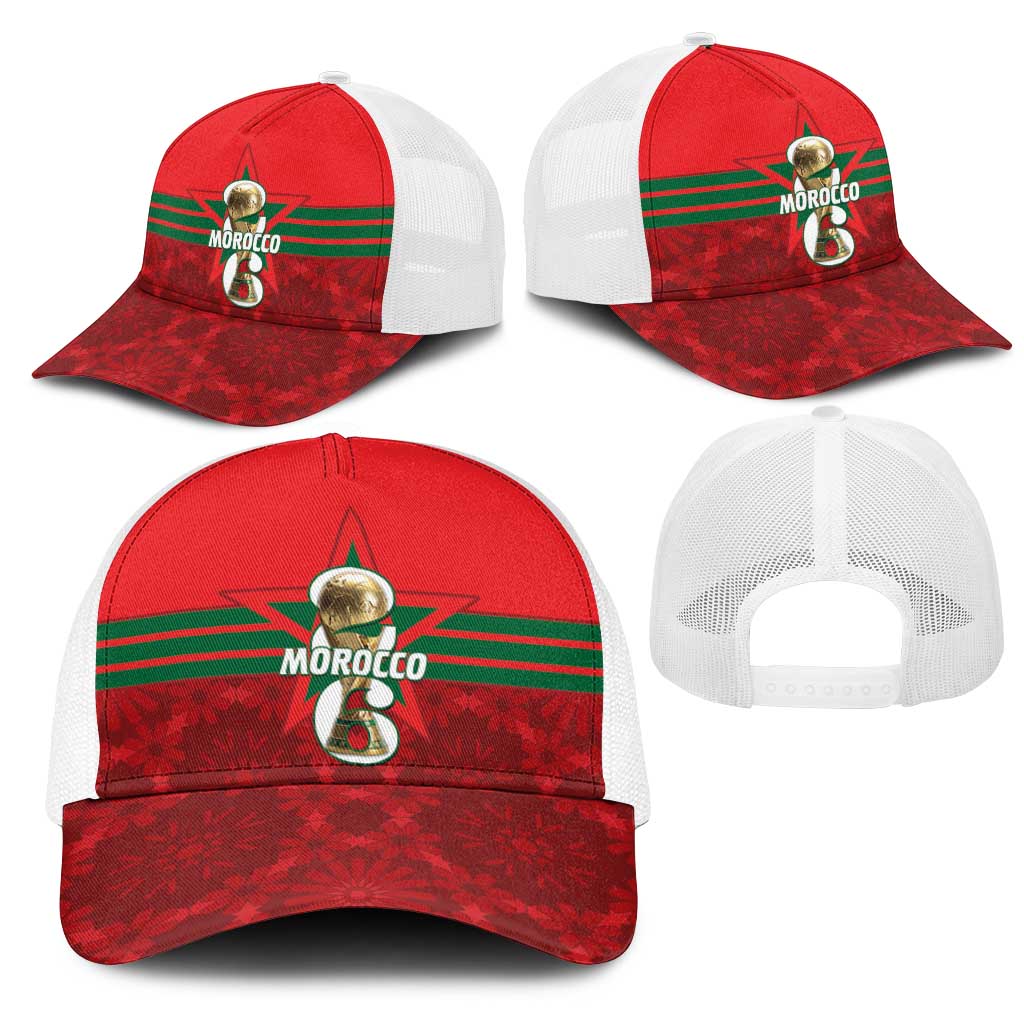 Morocco Football Baseball Net Cap 2026 Come On Atlas Lions - Wonder Print Shop