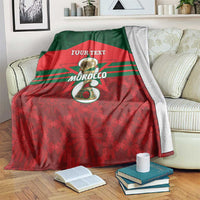 Personalized Morocco Football Blanket 2026 Come On Atlas Lions - Wonder Print Shop