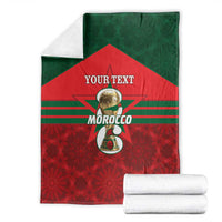 Personalized Morocco Football Blanket 2026 Come On Atlas Lions - Wonder Print Shop