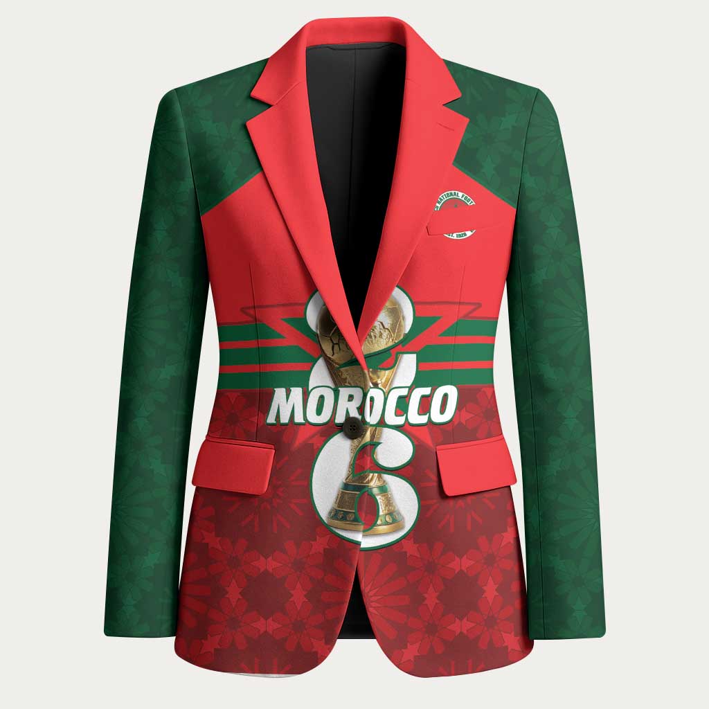 Personalized Morocco Football Blazer 2026 Come On Atlas Lions - Wonder Print Shop