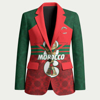 Personalized Morocco Football Blazer 2026 Come On Atlas Lions - Wonder Print Shop