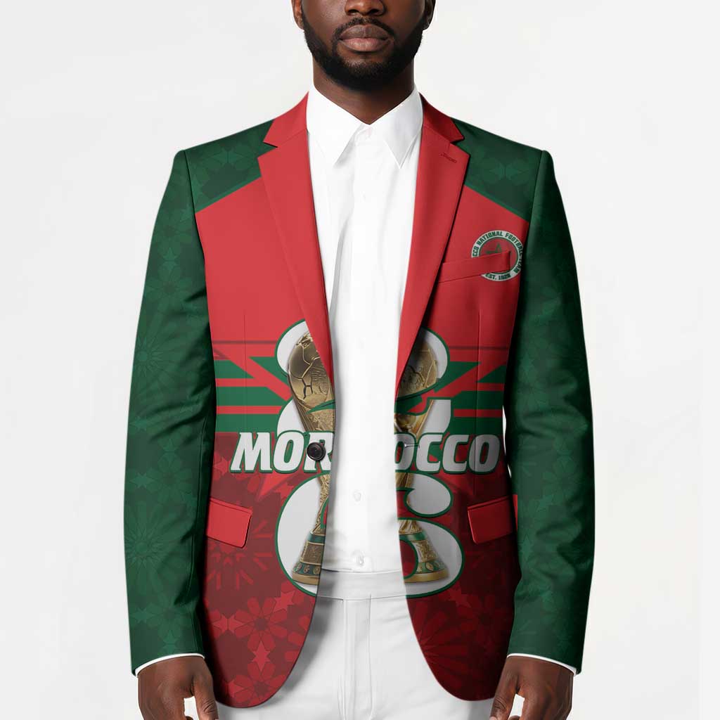 Personalized Morocco Football Blazer 2026 Come On Atlas Lions - Wonder Print Shop