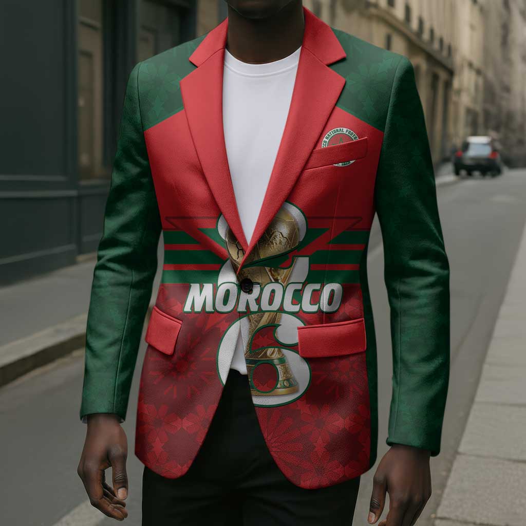 Personalized Morocco Football Blazer 2026 Come On Atlas Lions - Wonder Print Shop