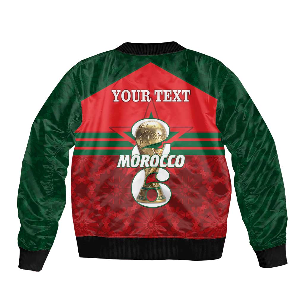Personalized Morocco Football Bomber Jacket 2026 Come On Atlas Lions - Wonder Print Shop