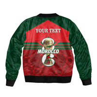 Personalized Morocco Football Bomber Jacket 2026 Come On Atlas Lions - Wonder Print Shop