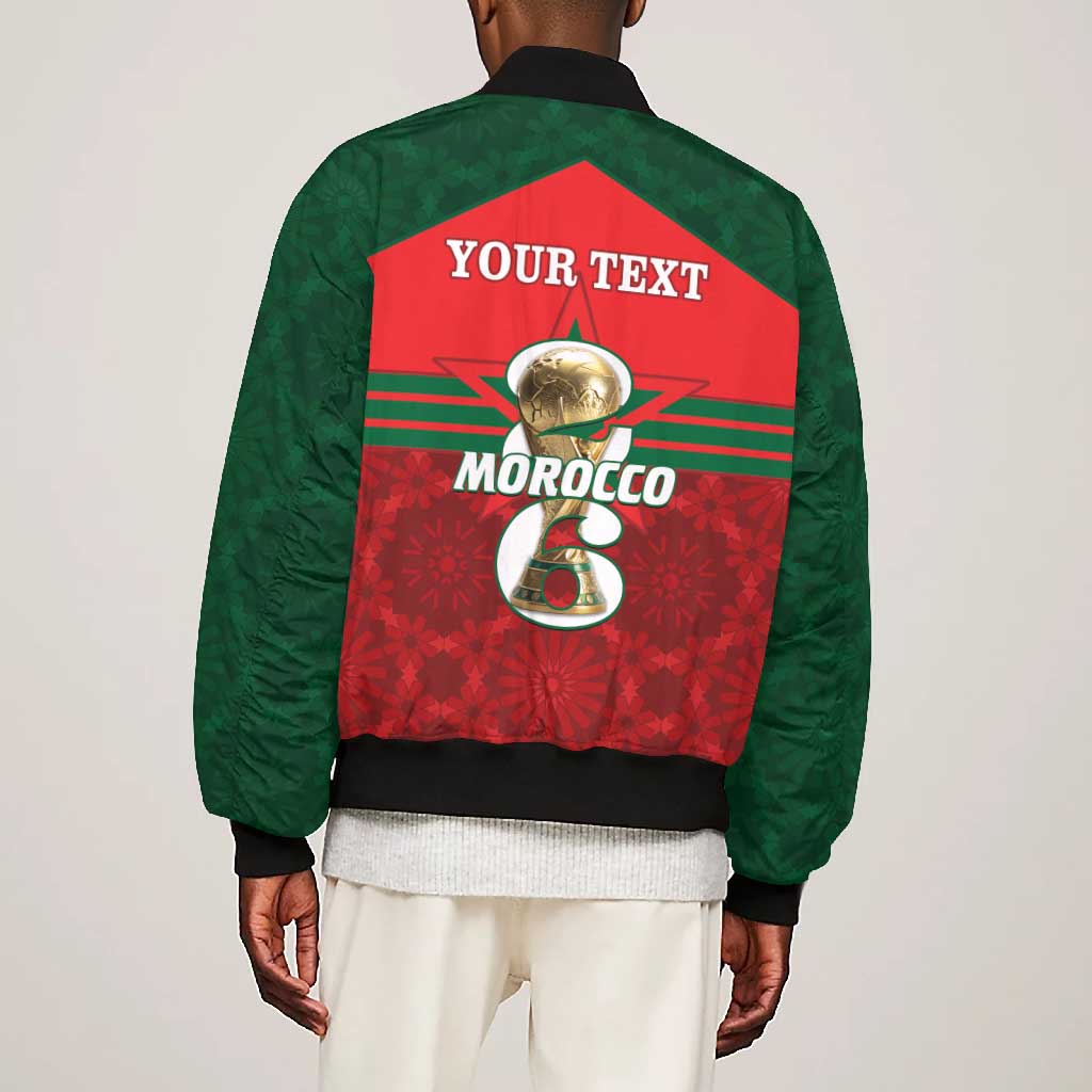 Personalized Morocco Football Bomber Jacket 2026 Come On Atlas Lions - Wonder Print Shop