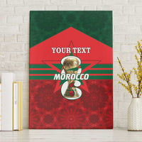 Personalized Morocco Football Canvas Wall Art 2026 Come On Atlas Lions - Wonder Print Shop