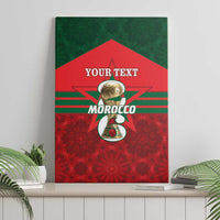 Personalized Morocco Football Canvas Wall Art 2026 Come On Atlas Lions - Wonder Print Shop