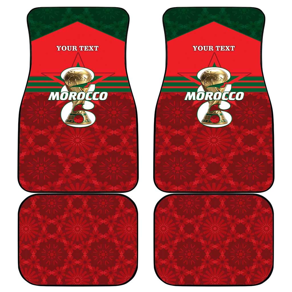 Personalized Morocco Football Car Mats 2026 Come On Atlas Lions - Wonder Print Shop