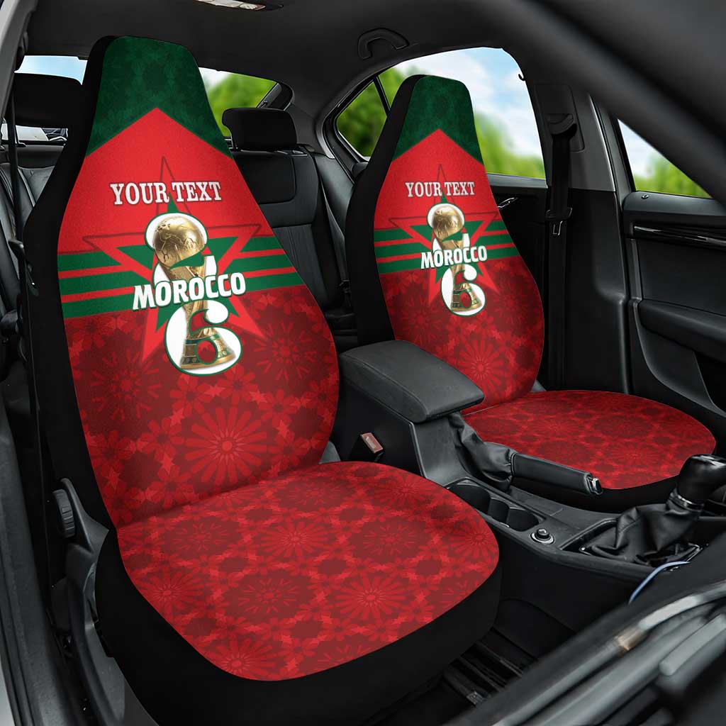 Personalized Morocco Football Car Seat Cover 2026 Come On Atlas Lions - Wonder Print Shop