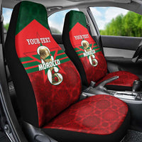 Personalized Morocco Football Car Seat Cover 2026 Come On Atlas Lions - Wonder Print Shop