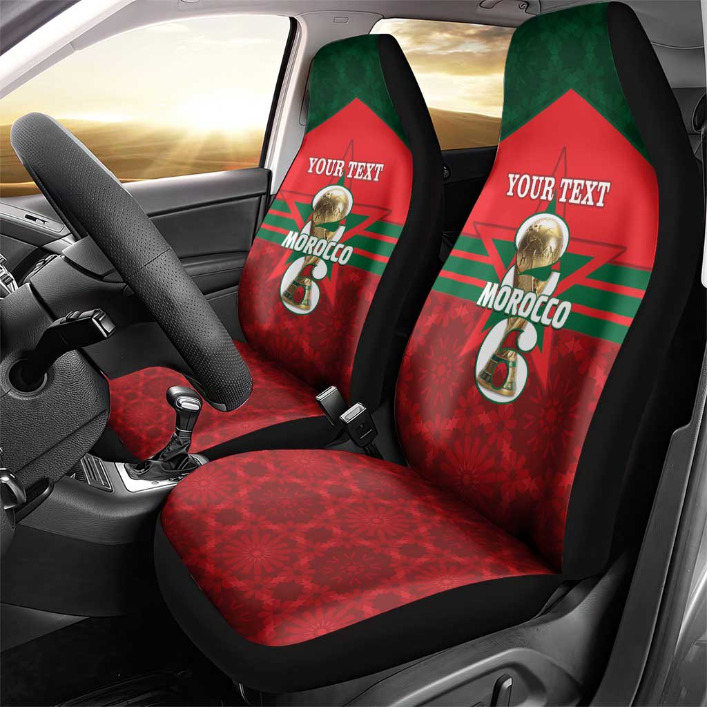 Personalized Morocco Football Car Seat Cover 2026 Come On Atlas Lions - Wonder Print Shop