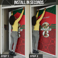 Personalized Morocco Football Door Cover 2026 Come On Atlas Lions - Wonder Print Shop