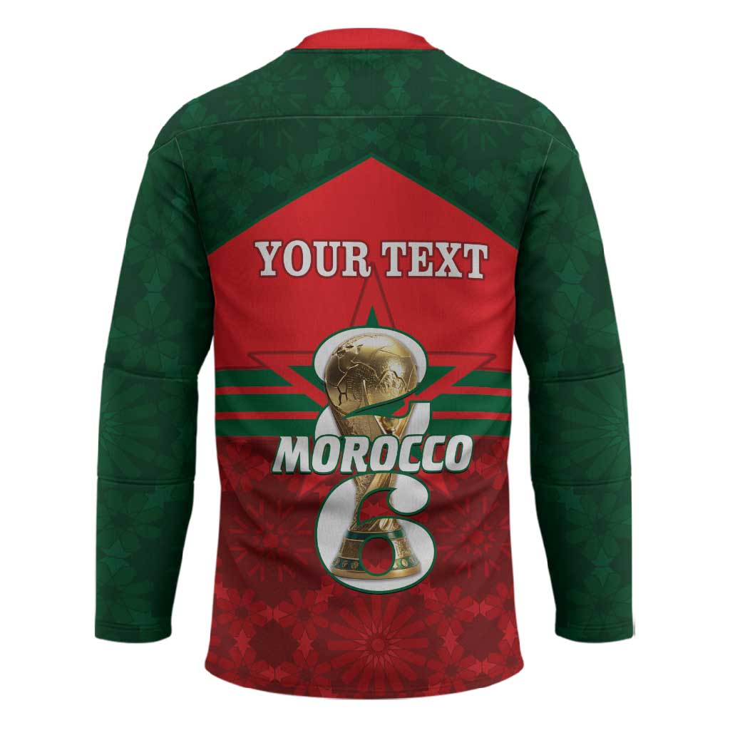 Personalized Morocco Football Hockey Jersey 2026 Come On Atlas Lions - Wonder Print Shop