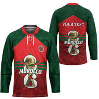 Personalized Morocco Football Hockey Jersey 2026 Come On Atlas Lions - Wonder Print Shop