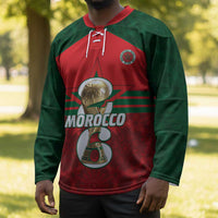 Personalized Morocco Football Hockey Jersey 2026 Come On Atlas Lions - Wonder Print Shop