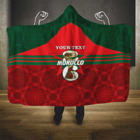 Personalized Morocco Football Hooded Blanket 2026 Come On Atlas Lions - Wonder Print Shop