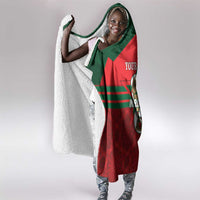 Personalized Morocco Football Hooded Blanket 2026 Come On Atlas Lions - Wonder Print Shop