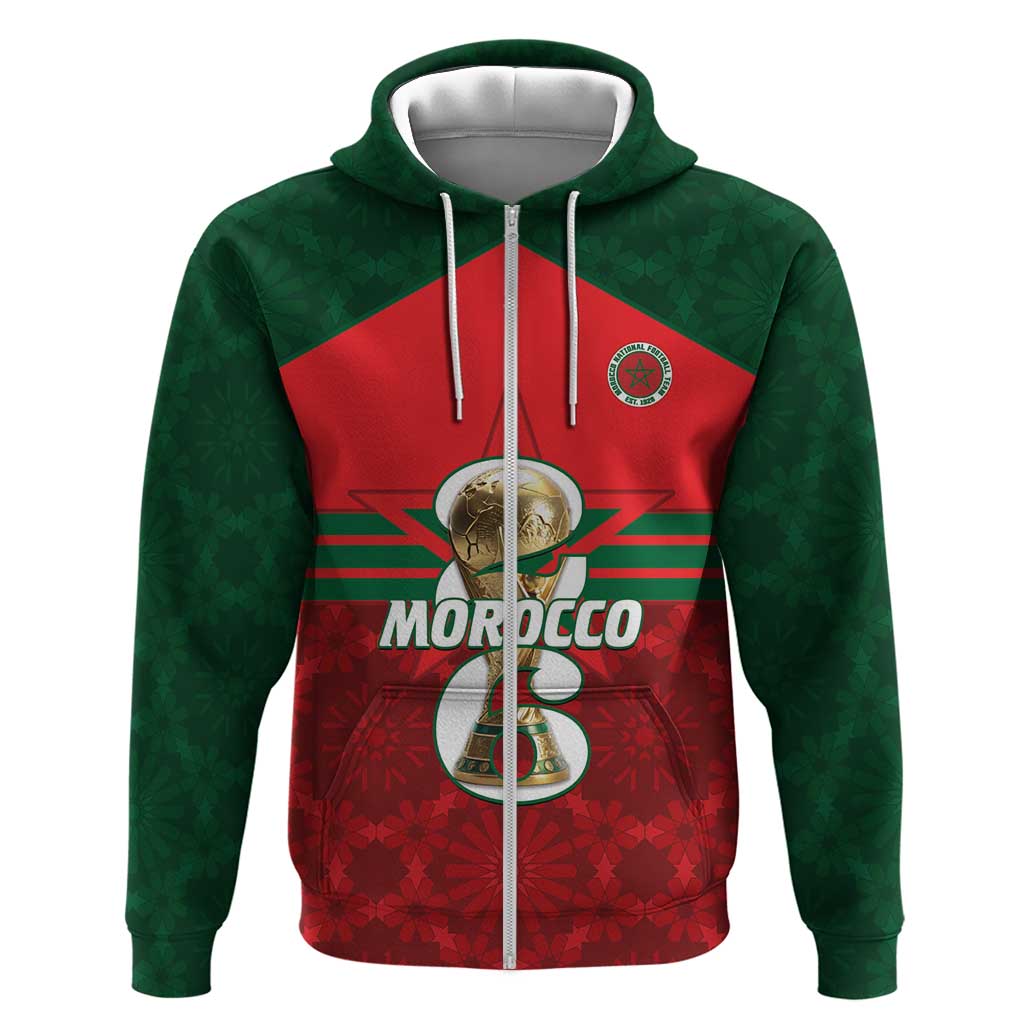 Personalized Morocco Football Hoodie 2026 Come On Atlas Lions - Wonder Print Shop