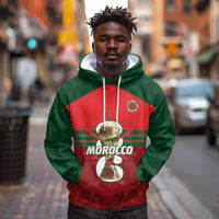 Personalized Morocco Football Hoodie 2026 Come On Atlas Lions - Wonder Print Shop