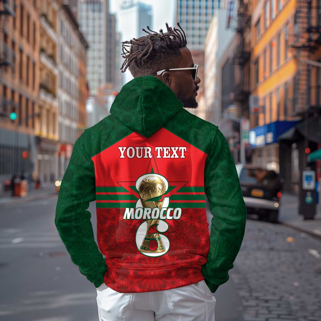 Personalized Morocco Football Hoodie 2026 Come On Atlas Lions - Wonder Print Shop