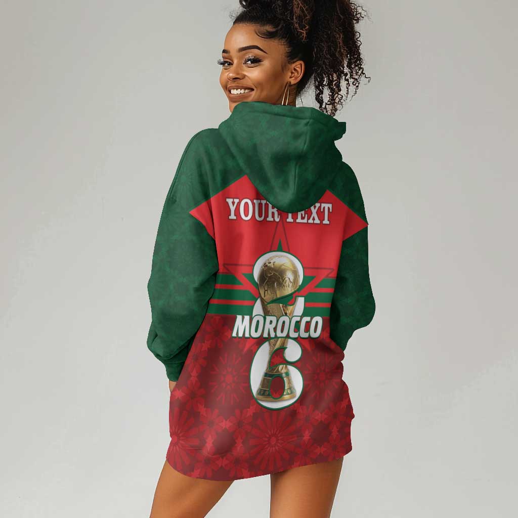 Personalized Morocco Football Hoodie Dress 2026 Come On Atlas Lions - Wonder Print Shop