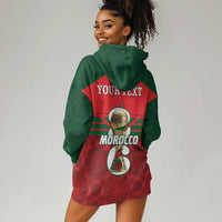 Personalized Morocco Football Hoodie Dress 2026 Come On Atlas Lions - Wonder Print Shop