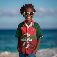 Personalized Morocco Football Kid Hawaiian Shirt 2026 Come On Atlas Lions LT14