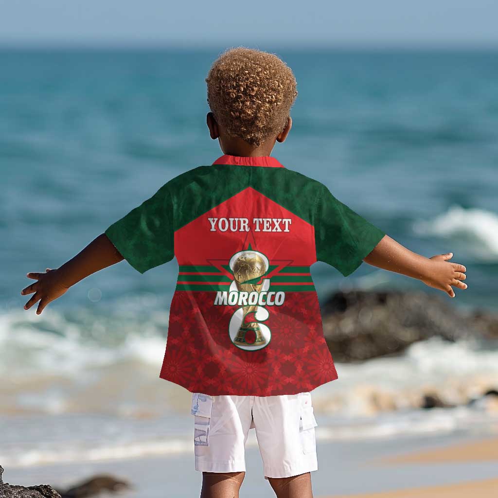 Personalized Morocco Football Kid Hawaiian Shirt 2026 Come On Atlas Lions LT14
