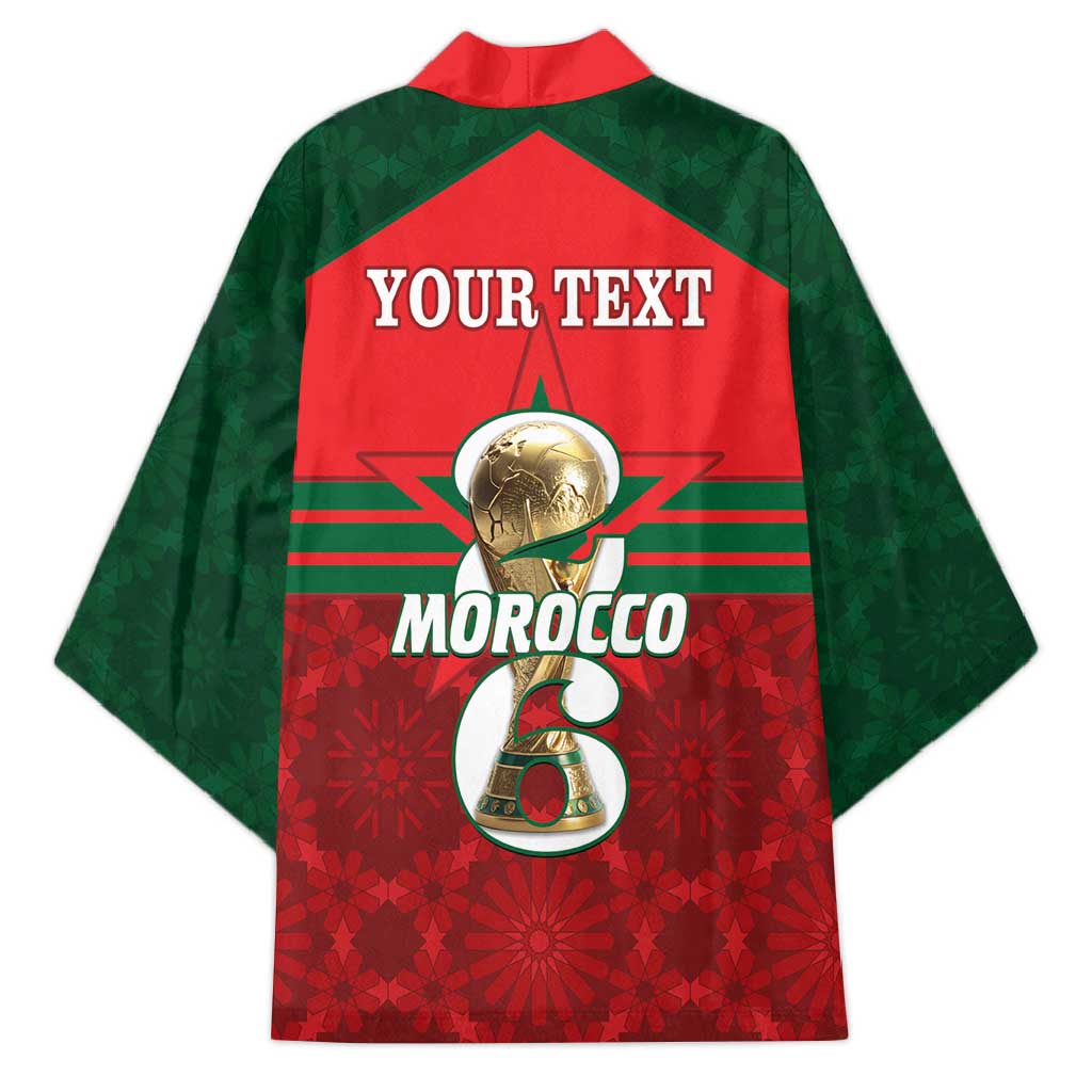 Personalized Morocco Football Kimono 2026 Come On Atlas Lions - Wonder Print Shop