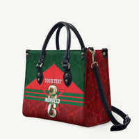 Personalized Morocco Football Leather Bag 2026 Come On Atlas Lions - Wonder Print Shop