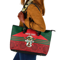 Personalized Morocco Football Leather Tote Bag 2026 Come On Atlas Lions - Wonder Print Shop