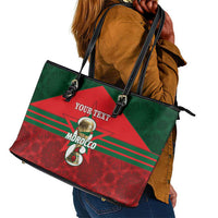 Personalized Morocco Football Leather Tote Bag 2026 Come On Atlas Lions - Wonder Print Shop