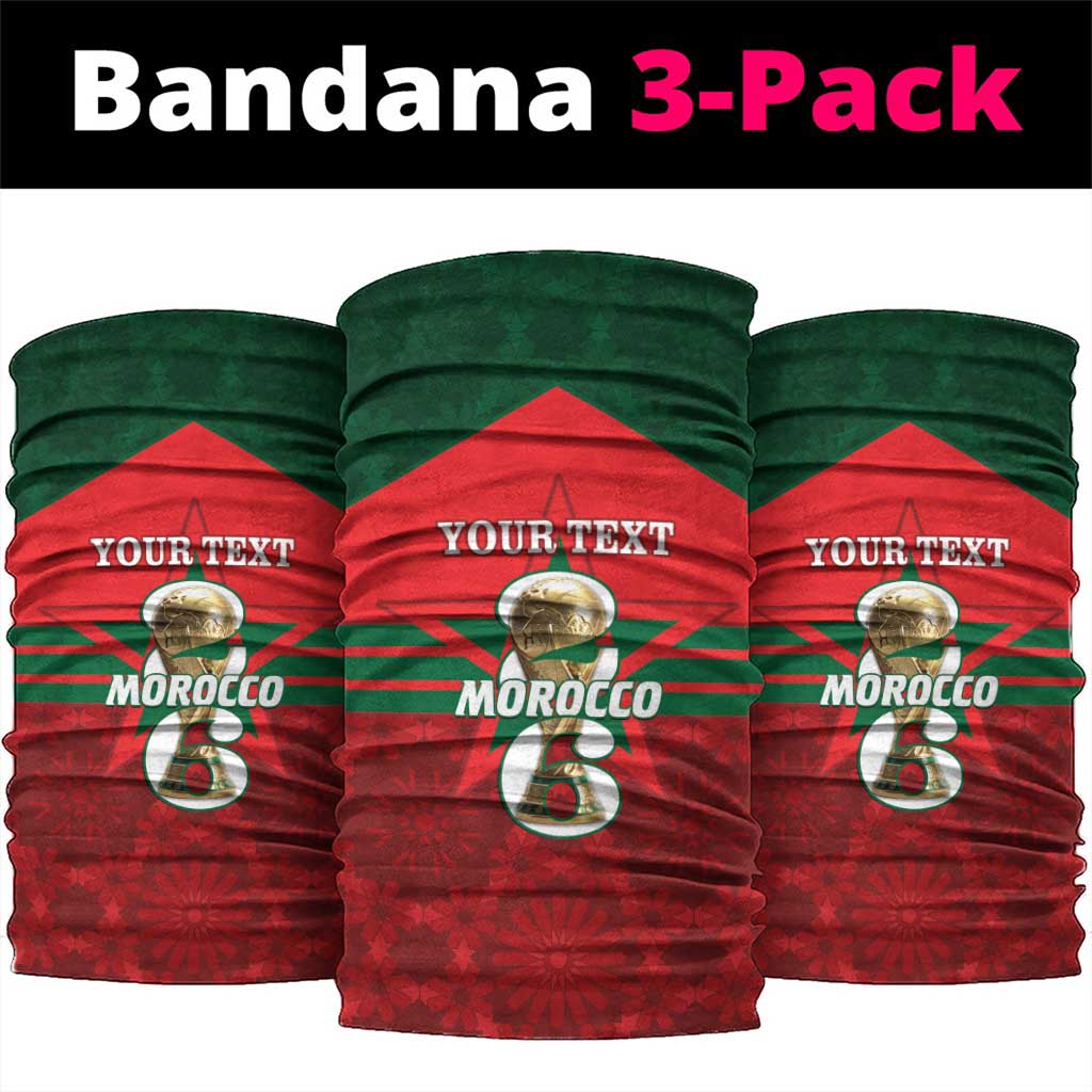 Personalized Morocco Football Neck Gaiter 2026 Come On Atlas Lions - Wonder Print Shop
