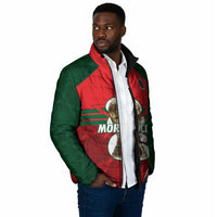 Personalized Morocco Football Padded Jacket 2026 Come On Atlas Lions - Wonder Print Shop